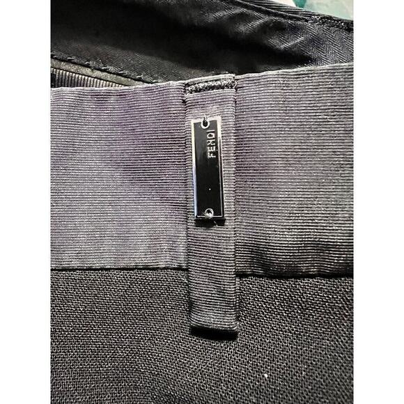 VTG Fendi Virgin Wool Black Tuxedo Pants with tags - Size 2 - Picture 7 of 8